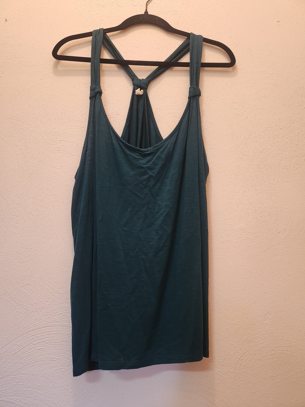 Maurices Teal Knot-Back Tank Top Size XL